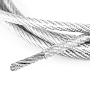 Cuerda para Tender Ropa, <span class=keywords><strong>Cable</strong></span> de <span class=keywords><strong>Acero</strong></span> Galvanizado con Recubrimiento Plástico, Alta Resistencia a la Tracción, Estructura 7x19, 5mm de Diámetro, ISO9001 - Product Image 1
