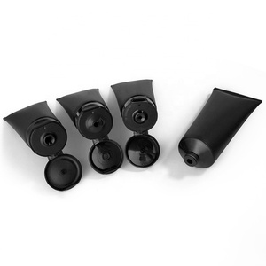 Tube souple noir vide de 100 ml personnalisé en gros pour soins de la peau et masques faciaux pour hôtels et emballages cosmétiques en plastique - Product Image 3