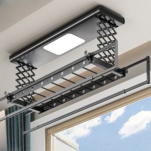 Hoge Kwaliteit Automatische Kleding Vouwmachine Plafond Gemonteerd Wasrek Aluminium Elektronisch Kleding Droogrek - Product Image 2