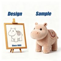 Pabrik Shengye Cina Mainan Boneka Kuda Nil yang Dapat Dipersonalisasi, Mainan Hewan Isi Kapas Kustom untuk Hadiah Iklan Bisnis Liburan
