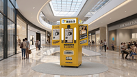 Kiosque photo rétro Vintage Chronicle : Station de presse et de souvenirs en acier inoxydable, impression en libre-service, compatible multi-appareils