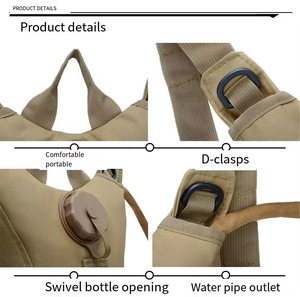 Zaino Tattico Sinodiving per Caccia e Escursionismo, Borsa in Nylon con Sacca d'Acqua da 3L, Zaino Idratazione Mimetico - Product Image 6