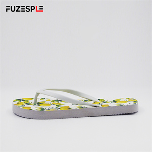 Sandalias Planas para Mujer con Estampado de Limones Frescos, Minimalistas, con Tira Blanca, Ligeras, para Verano, Playa, Piscina, Citas - Product Image 2