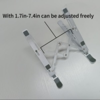 Support pour ordinateur portable en aluminium pliable et réglable, bureau portable pour ordinateur portable, support de table pour ordinateur portable