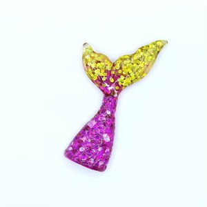 Giao Hàng Nhanh Chóng Tự Làm Nhựa Nhỏ <span class=keywords><strong>Sequin</strong></span> Đuôi Cá Slime Quyến Rũ Pha Lê Bùn Nàng Tiên Cá Đuôi Phụ Kiện Phim Hoạt Hình Phong Cách Đồ Trang Sức Điêu Khắc - Product Image 5