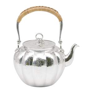 Boîte de rangement en bois, cadeau, artisanat en argent pur martelé à la main, bouilloire japonaise, théière - Product Image 2