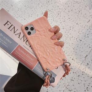 <span class=keywords><strong>Coque</strong></span> de téléphone portable personnalisée, couleur bonbon, à chaîne, bandoulière, housse arrière avec bracelet, 1 pièce - Product Image 1