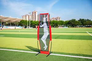 Filet de Pratique de Baseball Personnalisable avec Cible pour Lanceur, Conception de Pare-balles Humanoïde, en Polyester et Cadre en Fer avec Renfort en Fibre de Verre - Product Image 2