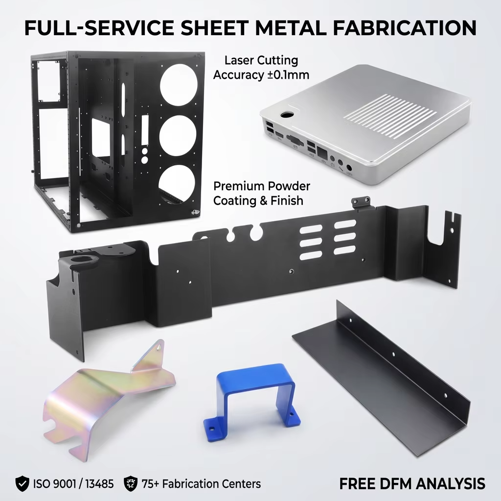 Precision Oem Custom Metal Stainless Steel Aluminum Parts Sheet Metal Fabrication Service Manufacturing Bending Anodized