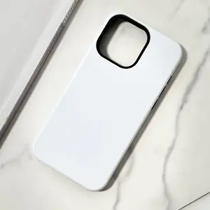 3D升华空白手机外壳适用于iPhone 15涂层2合1定制手机外壳iPhone 14 Pro Max升华手机外壳
