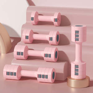 Ensemble d'<span class=keywords><strong>haltères</strong></span> réglables <span class=keywords><strong>pour</strong></span> femmes, 5 kg la paire, <span class=keywords><strong>haltères</strong></span> de yoga en néoprène amovibles, entraînement de tonification des bras à domicile - Product Image 2