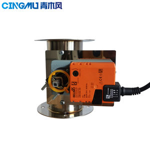 Luchtdicht analoog luchtventiel (Belimo) met verstelbare hoek, kanaaldemper ventilatiesysteem, roestvrij staal, voor buitengebruik, ziekenhuishal - Product Image 5