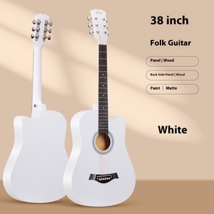 توريد من المصنع مباشرة جديد 38 بوصة ألياف الكربون الغيتار الرقبة الشعبية الصوتية المبتدئين نموذج الممارسة - Product Image 4