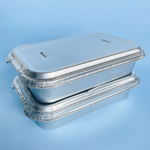 Bandeja de comida de aluminio grande desechable para cocinar de línea aérea - Product Image 2