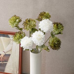 ดอกโบตั๋นประดิษฐ์ CallaFloral สีขาวเขียว โพลีเอสเตอร์ สำหรับตกแต่งภายใน  กิ่งเดี่ยว รุ่น CL02104 - Product Image 1
