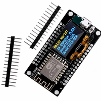 WAVGAT NodeMCU ESP8266 Papan Pengembangan Linux dengan Layar OLED 0.96 Inci CH340G ESP-12F Modul WiFi Tipe-C USB 5V