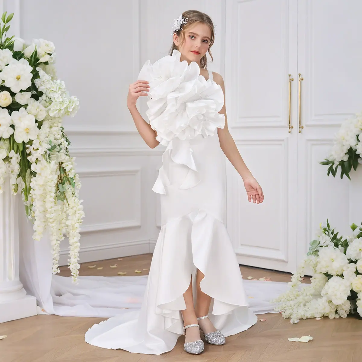 Cuello Drapeado Blusa Cuello De Columpio Estilo Chic Y Comodidad