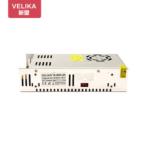 Fuente de alimentación conmutada Velika S-600-24 24V 25A 600W para vigilancia, seguridad y control industrial - Product Image 1