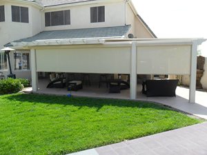 Rèm Cuốn Có Động Cơ Chạy Điện Có Khóa Kéo Chống Gió Ngoài Trời Che Nắng Cho Sân Ngoài Trời - Product Image 3