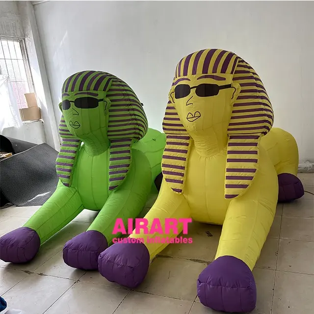 Two color Hip-hop style outdoor decoration inflatable Sphinx balloon for advertising