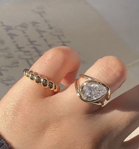 เครื่องประดับสั่งทำพิเศษ แหวนทองแท้ 9k 10k 14k 18k ทองคำขาว ทองคำชมพู ทองคำเหลือง ประดับเพชร/พลอยจากแล็บ ผลิตจากโรงงาน - Product Image 4