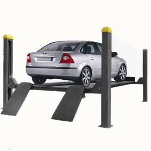 Huis Garage Auto Onderhoud Handleiding One Side Release Hydraulische Auto Vier Post Auto Lift Dubbele Parking Car Lift