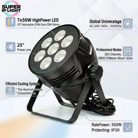Projecteur LED COB 7x50W, blanc chaud, blanc froid, température de couleur réglable, DMX512, éclairage de surface pour scène, mariage, théâtre, spectacle