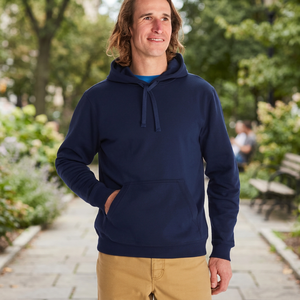 Sudadera con Capucha de Forro Polar para Hombre, 350GSM, Color Sólido, Corte Holgado, Estampado Personalizado, Ropa Casual al por Mayor - Product Image 2
