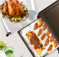 Feuille d'aluminium 200Sq. Ft Restaurant Home Usage Rouleau d'emballage en aluminium jetable pour la cuisson des friteuses et des fours à air comprimé