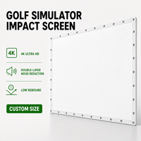 Écran d'impact double couche pour simulateur de golf commercial, à réponse rapide, pour centres d'entraînement en intérieur