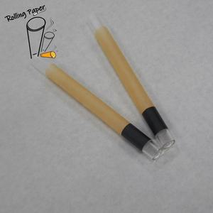 Customized personal brand smoking accessories glass <b>cigarette</b> cone 25 * 10MM extra large size brown smoking roll paper - Product Image 6