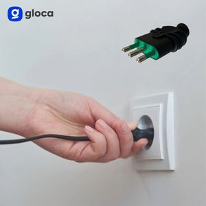 Gloca 5x Prise volante professionnelle 16A 2P+T noire mâle norme italienne 250V - Product Image 5