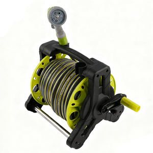 Enrouleur de tuyau d'arrosage <span class=keywords><strong>mural</strong></span> rétractable en PVC de 12 mm avec buse de pulvérisation réglable - Product Image 1