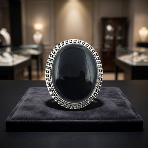 HOT!!! 925artpalace Luxury Black Onyx Gemstone <b>Silver</b> Solid Graceful Brooch - Product Image 2