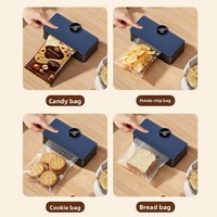 Mini-scelleuse thermique portative rechargeable, style moderne, pour sacs en plastique, machine de scellage à chaud pour emballages alimentaires, idéale pour la cuisine