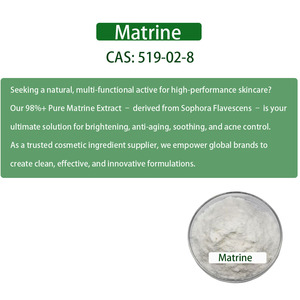 แป้งธรรมชาติสกัดจาก <span class=keywords><strong>matrine</strong></span> 519-02-8 <span class=keywords><strong>98</strong></span>% สารสกัดจากธรรมชาติต่อต้านริ้วรอยส่วนประกอบเครื่องสำอางช่วยให้ผิวมังสวิรัติกระจ่างใสและต้านริ้วรอย - Product Image 4