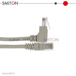 Câble <span class=keywords><strong>Ethernet</strong></span> coudé à 90 degrés du fabricant, connecteur réseau RJ45, cordon de raccordement CAT5 - Product Image 6