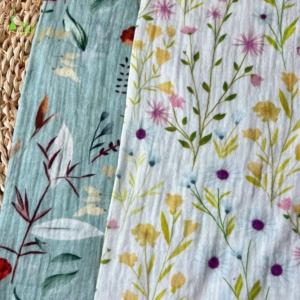 Comfortable Customized Customized Soft Muslin Fabric <strong>100</strong>% <strong>Cotton</strong> Double <strong>Gauze</strong> Fabric for Baby Cloth and Towel - Product Image 1