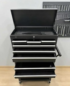 Modern Heavy Duty Iron 4-Wheel <b>Tool</b> Cart <b>Drawer</b> Style Salon Multifunctional Mobile Handcart Auto Repair Beauty Cabinet - Product Image 6