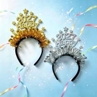 2027 Neujahrs-Haarspange mit Zahlen, Party-Deko, FROHES NEUJAHR, Silvester, Weihnachten, Silvester-Stirnband, Kopfschmuck