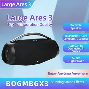 Altavoz Bluetooth Boomsbox de <span class=keywords><strong>3</strong></span>.ª Generación, Altavoz Portátil para Exteriores Resistente al Agua con Asa, Altavoz Estéreo con Bajos Potentes - Product Image 3