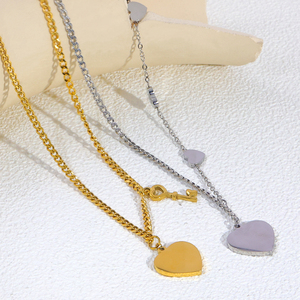 Collier pendentif étoile <span class=keywords><strong>plaqué</strong></span> <span class=keywords><strong>or</strong></span> 18 carats JUSNOVA, <span class=keywords><strong>bijoux</strong></span> minimalistes en acier inoxydable <span class=keywords><strong>pour</strong></span> femmes, pierres colorées, colliers tendance - Product Image 3