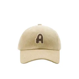 Unisex Corduroy Dad Hat With Custom Patch Logo Add Your Own Design Baseball Cap For Outdoor Fishing Casual Travel Cycling