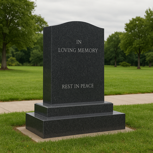 Chất lượng cao phong cách truyền thống đá Granite nghĩa trang tượng đài đánh bóng kết thúc tùy chỉnh OEM/ODM bia mộ di tích an toàn cầu - Product Image 4