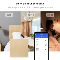 Interrupteur intelligent Tuya ZigBee 1/2/3/4 gangs 16A, sans fil neutre/avec fil neutre en option, pas de condensateur nécessaire