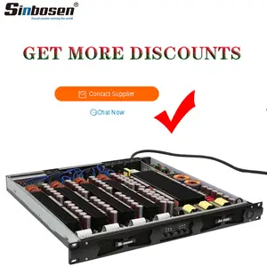 Sinbosen גדול כוח מגבר D4-2000 4 ערוץ 1U דיגיטלי amp 5000W מקצועי קטן גודל אודיו כוח