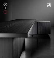 Ensemble de bureau et de chaise de direction moderne, modèle de bureau grand format pour une seule personne, utilisation commerciale requise