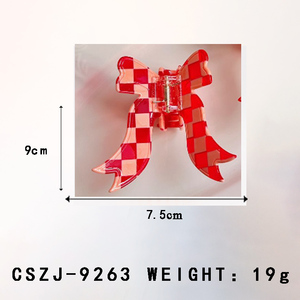 Barrettes à cheveux en acétate en forme de papillon au design personnalisé, accessoires de cheveux exquis pour femmes, vente en gros - Product Image 2