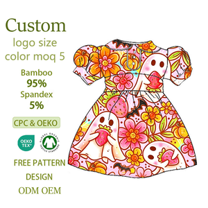 Beliebte Hilds Kostümkleider für Kleine Mädchen Halloween-Themen-Outfits Peter-Pan-Kragen-Kleid für Kinder - Product Image 1