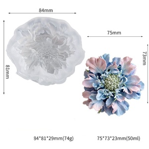 Moldes de Silicona Ecológicos <span class=keywords><strong>con</strong></span> Forma Floral 3D Realista para Decoración del Hogar, Manualidades <span class=keywords><strong>con</strong></span> Resina, Velas y Adornos para Pasteles, <span class=keywords><strong>con</strong></span> Forma Irregular - Product Image 3